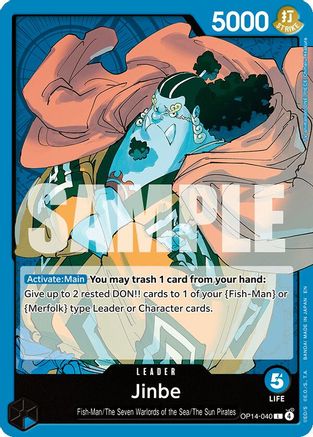 Jinbe - OP14-040 (OP14-040) - Leader