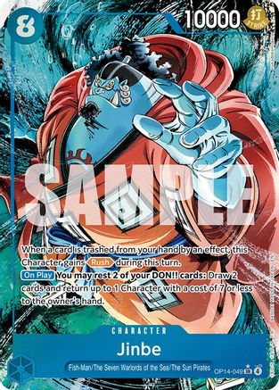 Jinbe - OP14-049 (Alternate Art) (OP14-049) - Super Rare