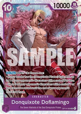 Donquixote Doflamingo - OP14-069 (OP14-069) - The Azure Sea's Seven Foil