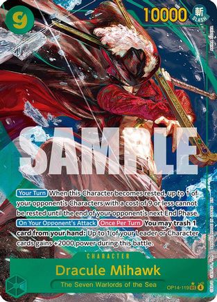 Dracule Mihawk - OP14-119 (Alternate Art) (OP14-119) - Secret Rare
