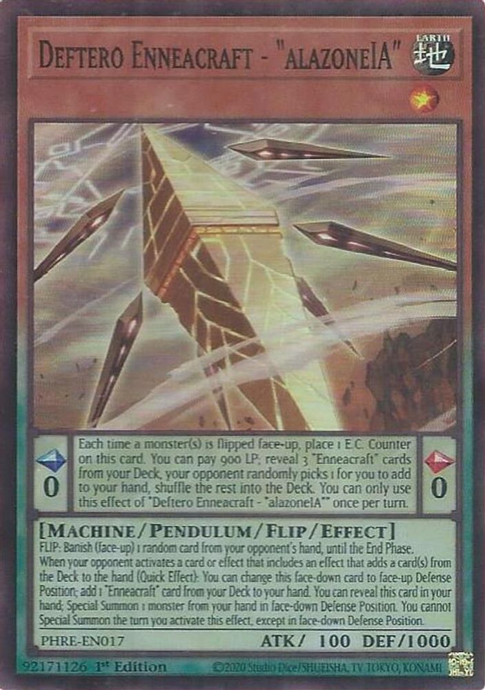 Deftero Enneacraft - "alazoneIA" (Super Rare) (PHRE-EN017) - Super Rare