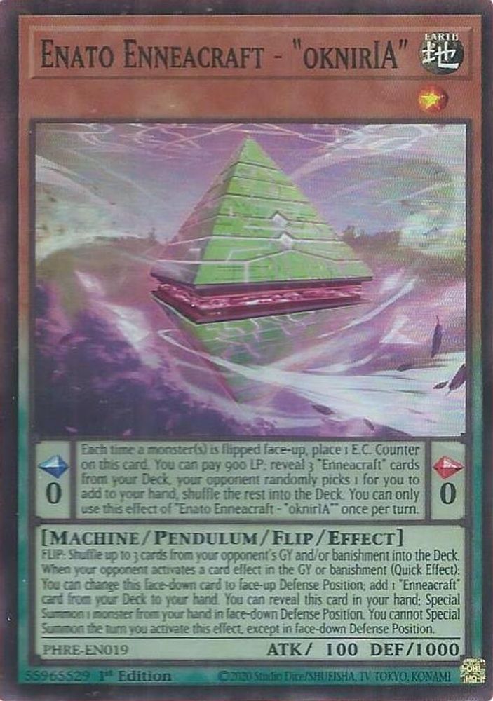 Enato Enneacraft - "oknirIA" (Super Rare) (PHRE-EN019) - Super Rare
