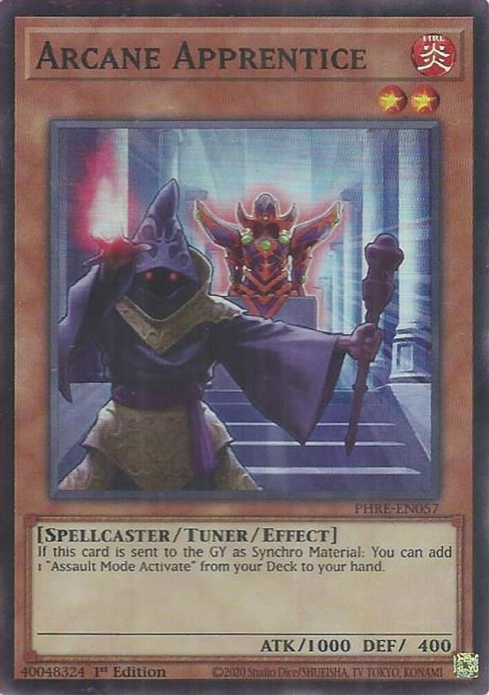 Arcane Apprentice (Super Rare) (PHRE-EN057) - Super Rare