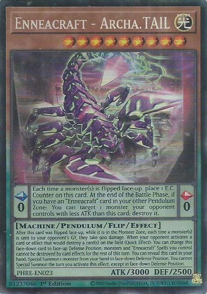 Enneacraft - Archa.TAIL (CR) (PHRE-EN023) - Collector's Rare