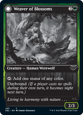 Weaver of Blossoms (DBL-493) - Innistrad: Double Feature: (Double Faced Transform)