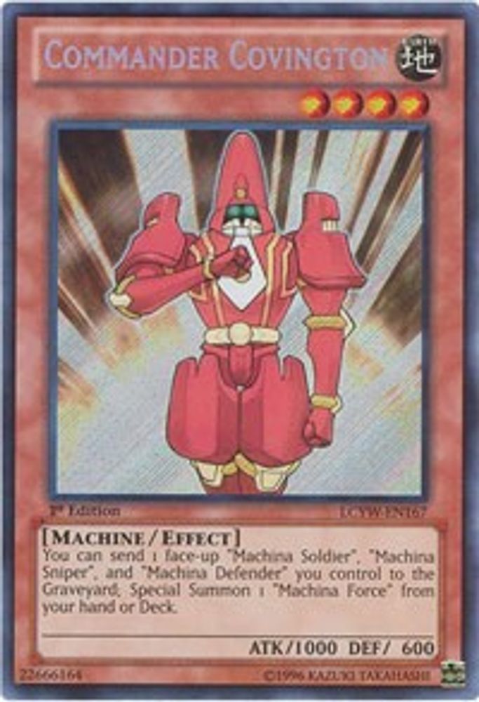 Commander Covington (LCYW-EN167) - Secret Rare
