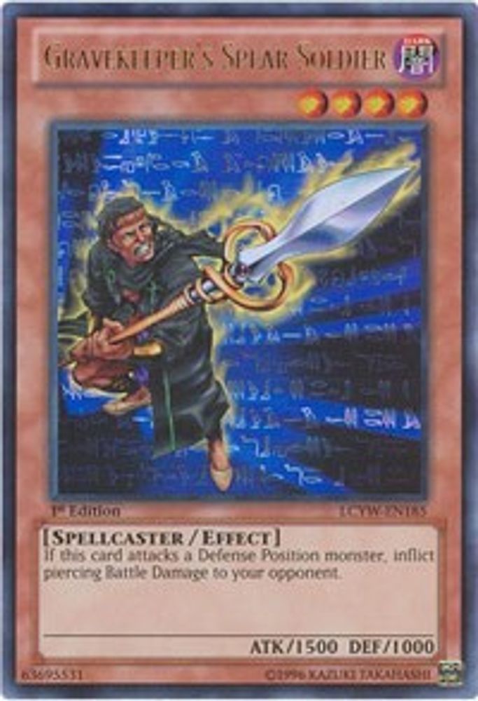 Gravekeeper's Spear Soldier (LCYW-EN185) - Ultra Rare