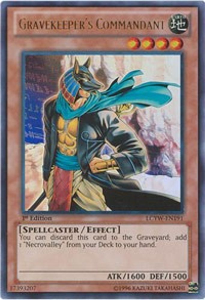 Gravekeeper's Commandant (LCYW-EN191) - Ultra Rare
