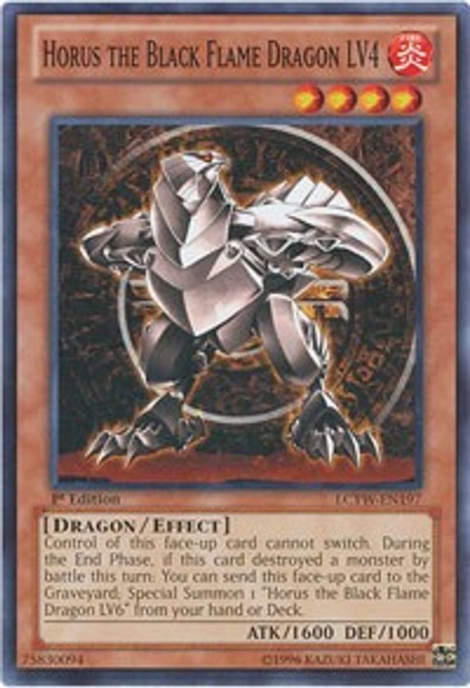 Horus the Black Flame Dragon LV4 (LCYW-EN197) - Common