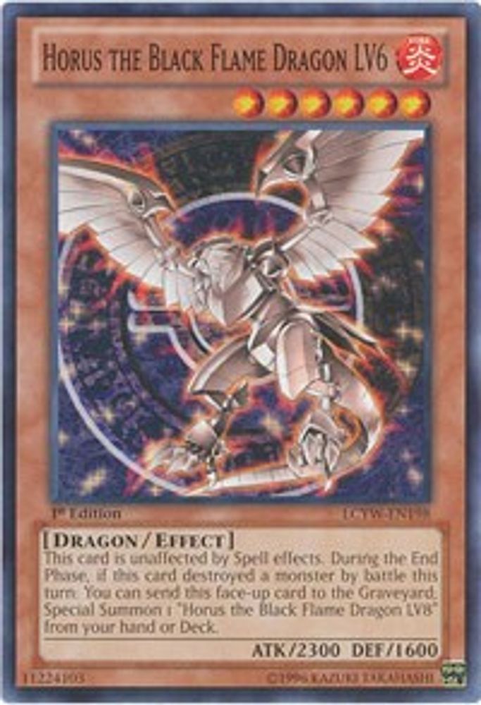Horus le dragon de la flamme noire LV6 [LCYW-EN198] Commun 