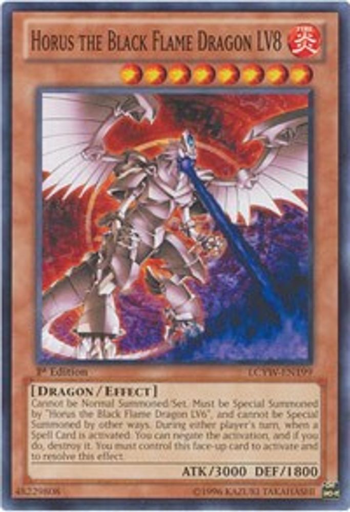 Horus le Dragon de la Flamme Noire LV8 [LCYW-EN199] Commun 