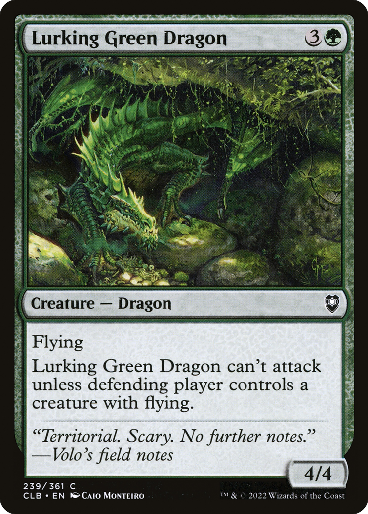 Le dragon vert qui se cache [Commander Legends : La Bataille de Baldur's Gate]