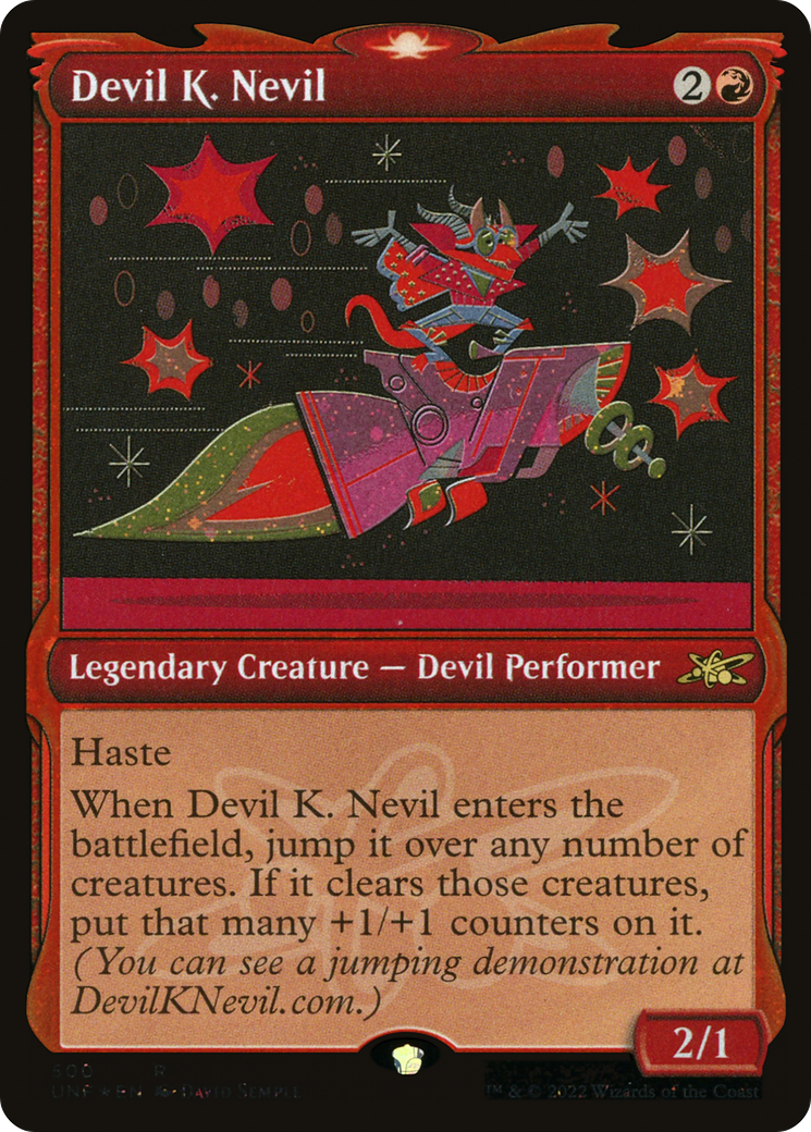Devil K. Nevil (Showcase) (Galaxy Foil) [Unfinity] 