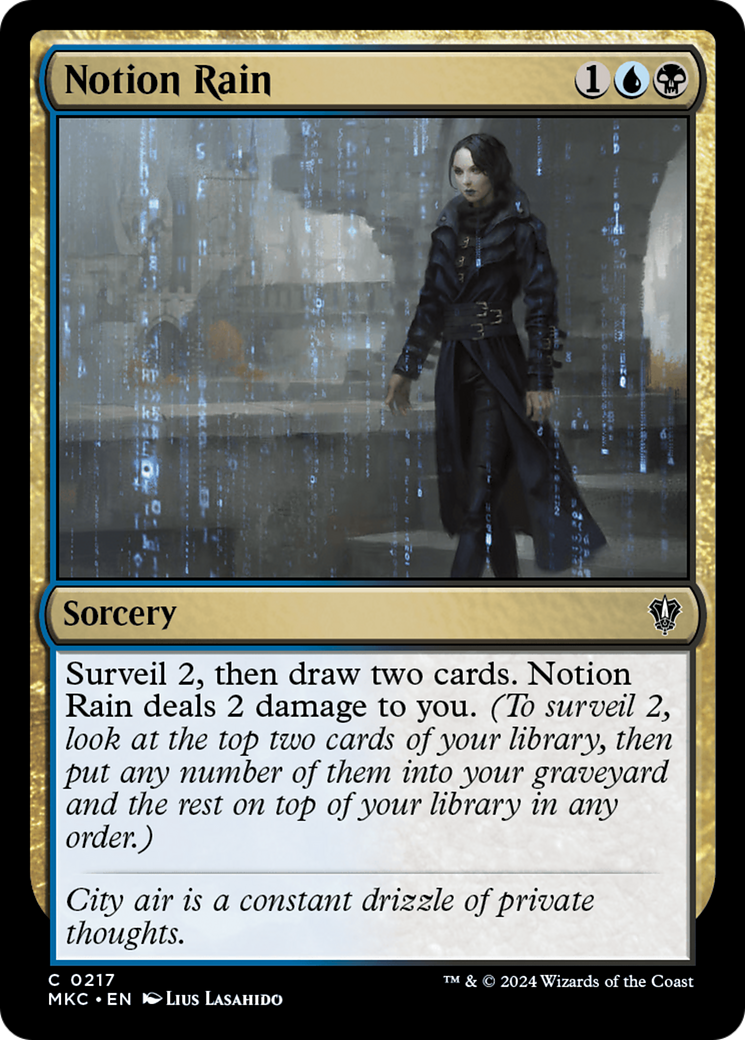 Notion Rain [Meurtres au commandant du manoir Karlov] 