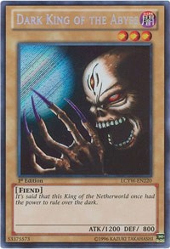Dark King of the Abyss (LCYW-EN220) - Secret Rare