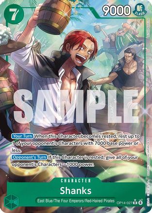 Shanks (Alternate Art) (OP14-027) - Rare