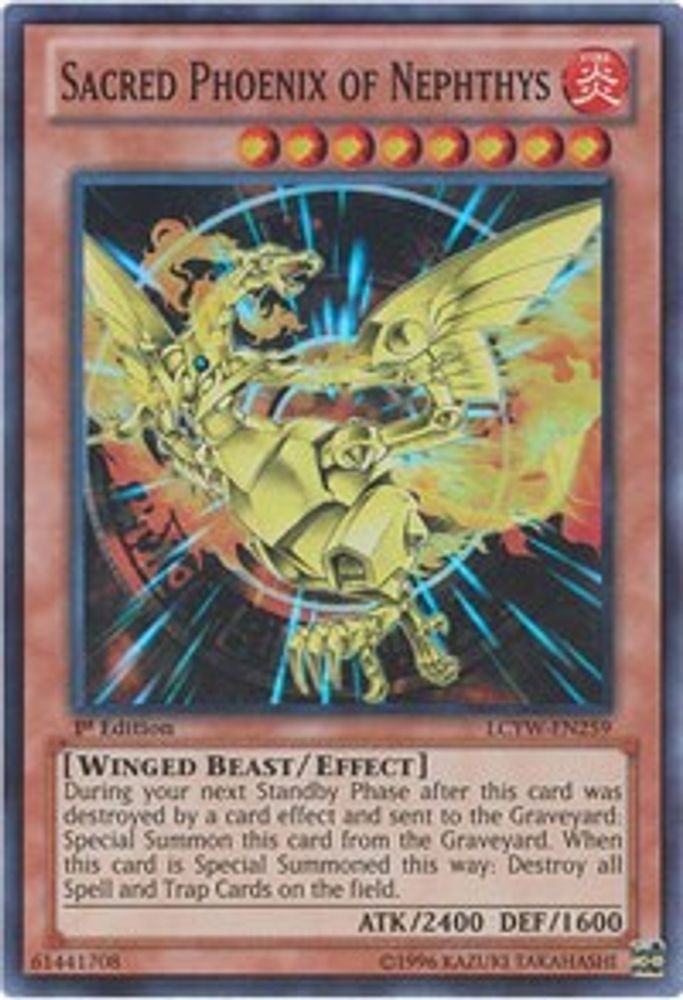 Sacred Phoenix of Nephthys (LCYW-EN259) - Super Rare