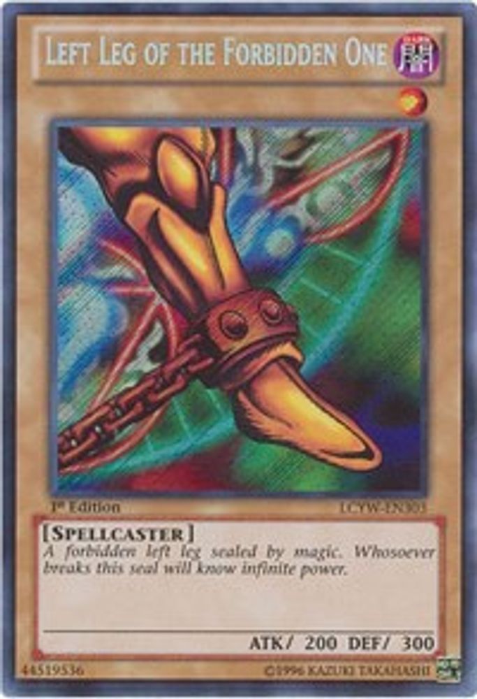 Left Leg of the Forbidden One (LCYW-EN303) - Secret Rare