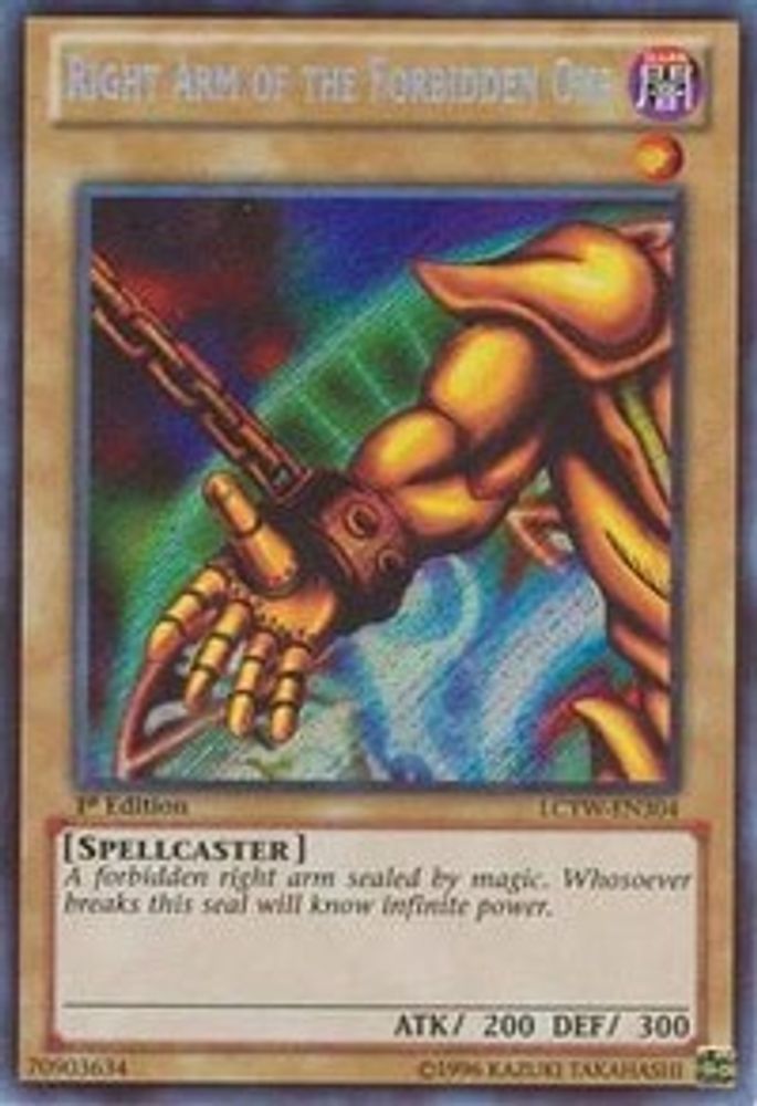 Right Arm of the Forbidden One (LCYW-EN304) - Secret Rare