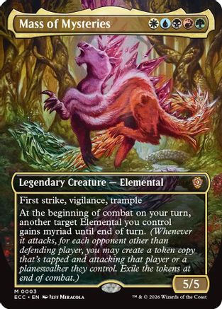 Mass of Mysteries (Borderless) (ECC-003) - Commander: Lorwyn Eclipsed