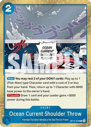 Ocean Current Shoulder Throw (OP14-058) - Rare