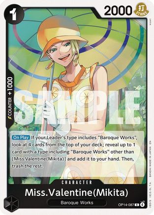 Miss.Valentine(Mikita) (OP14-087) - Rare