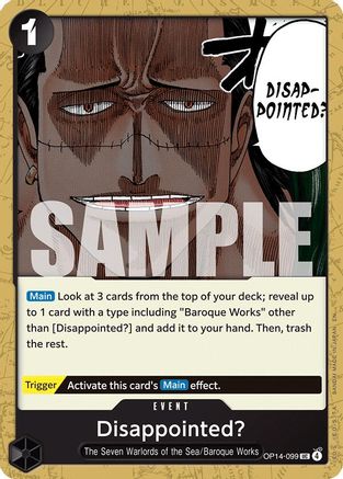 Disappointed? (OP14-099) - Uncommon