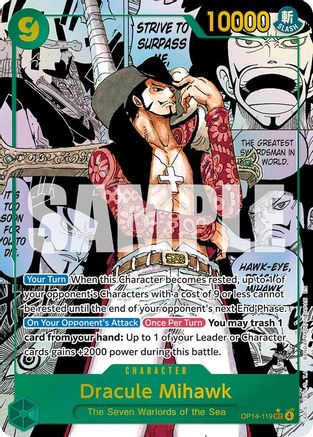 Dracule Mihawk (Manga) (OP14-119) - Secret Rare