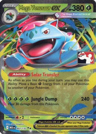 Mega Venusaur ex 003/132  - Holofoil - Double Rare