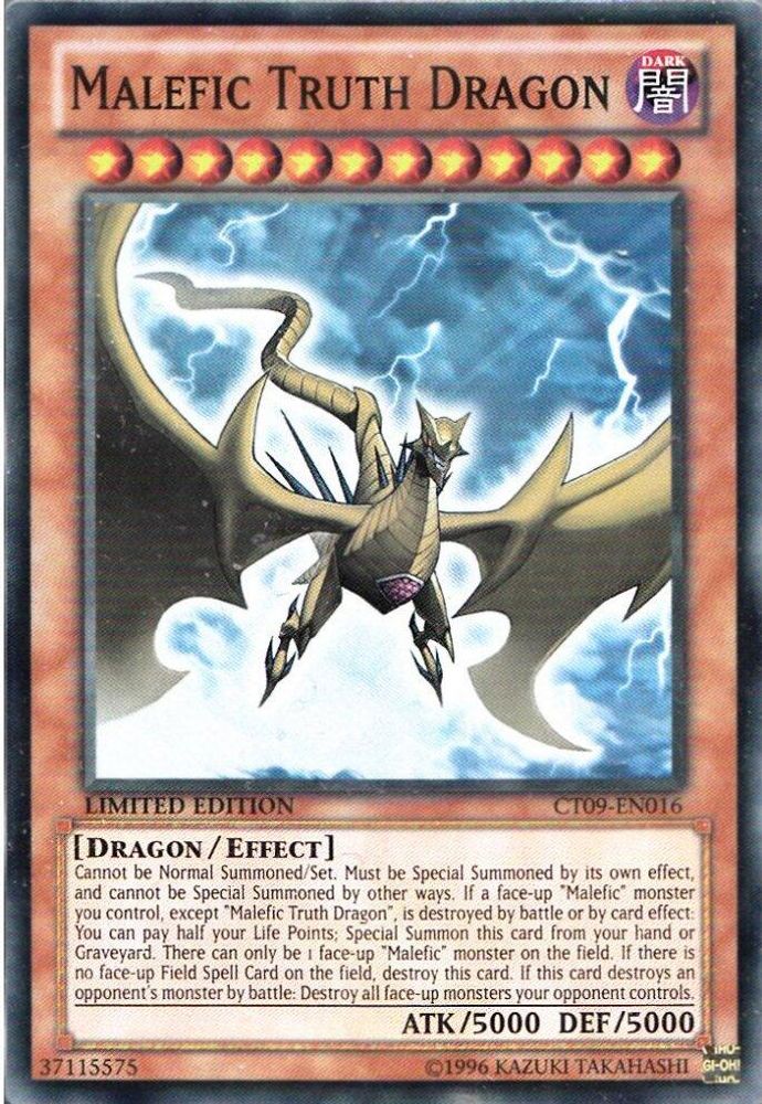 Malefic Truth Dragon (CT09-EN016) - Super Rare