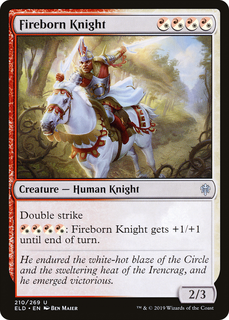 Chevalier né du feu [Trône d'Eldraine] 