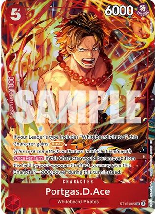 Portgas.D.Ace (Illustration Box Vol.5) (ST15-005) - Super Rare