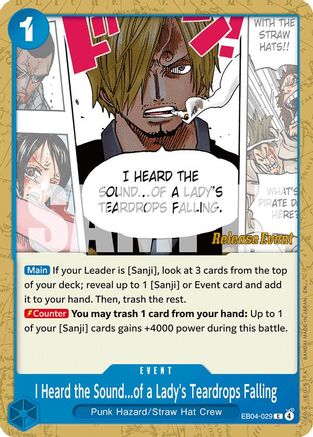 I Heard the Sound...of a Lady's Teardrops Falling (EB04-029) - Uncommon
