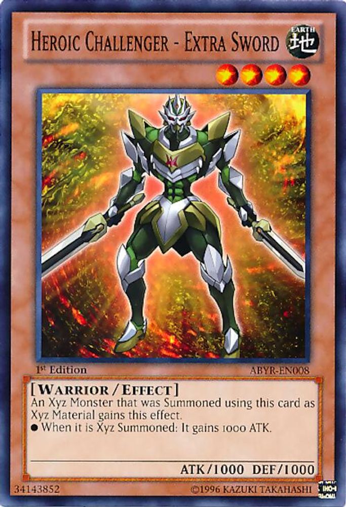 Heroic Challenger - Extra Sword (ABYR-EN008) - Common