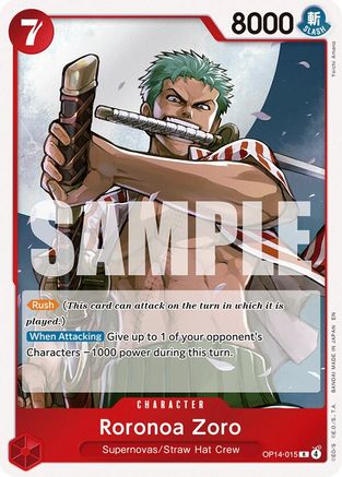 Roronoa Zoro - OP14-015 (OP14-015) - Rare