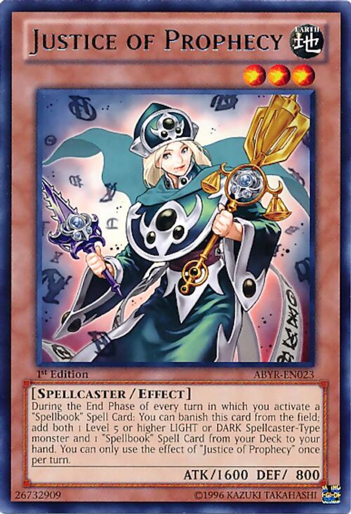 Justice of Prophecy (ABYR-EN023) - Rare