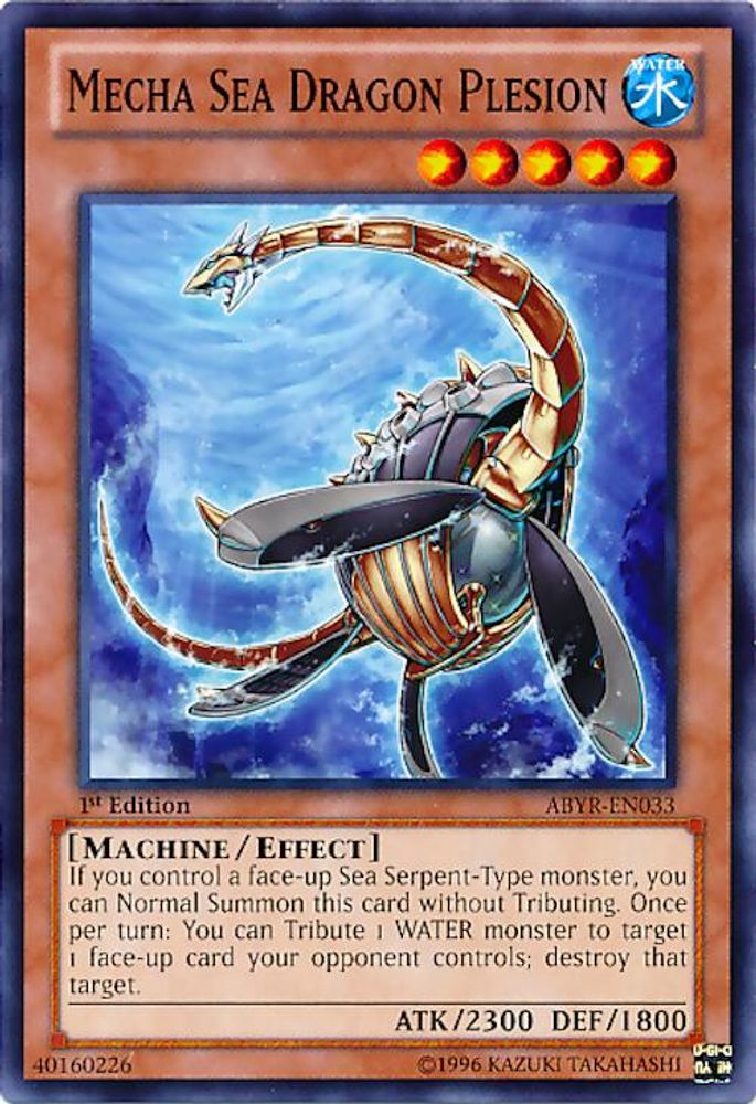 Mecha Sea Dragon Plesion (ABYR-EN033) - Common