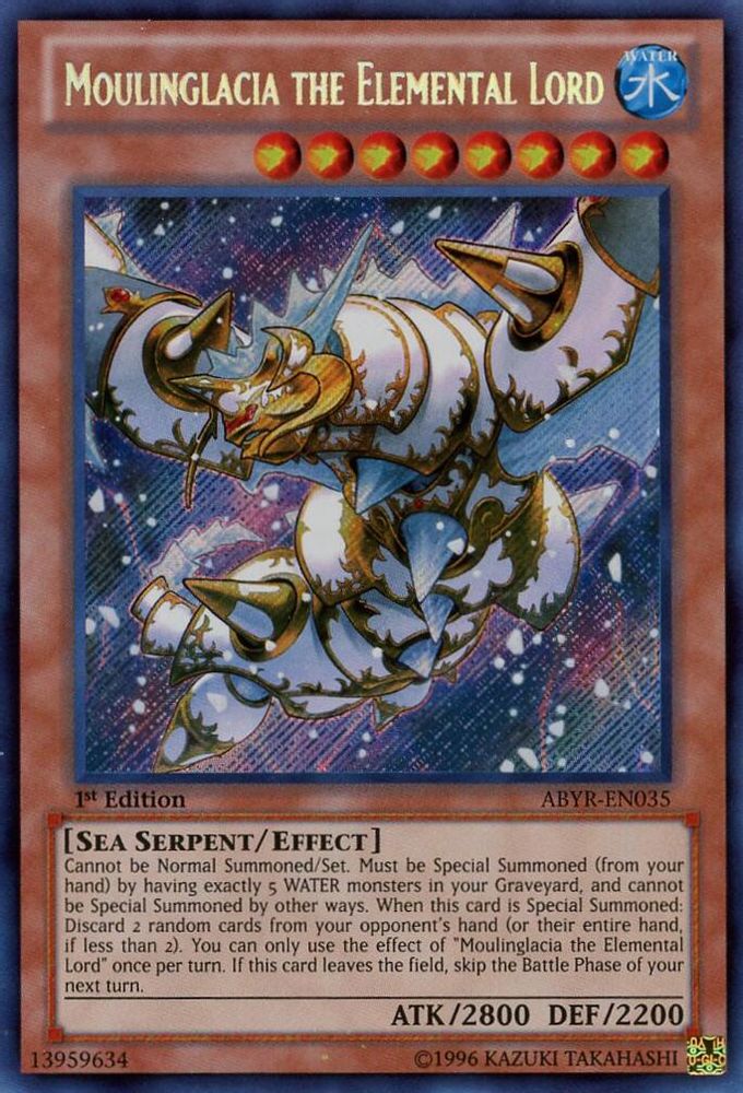 Moulinglacia the Elemental Lord (ABYR-EN035) - Secret Rare