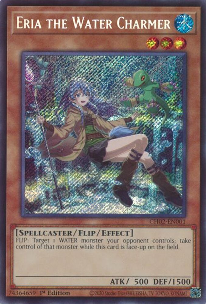 Eria the Water Charmer (CH02-EN001) - Secret Rare