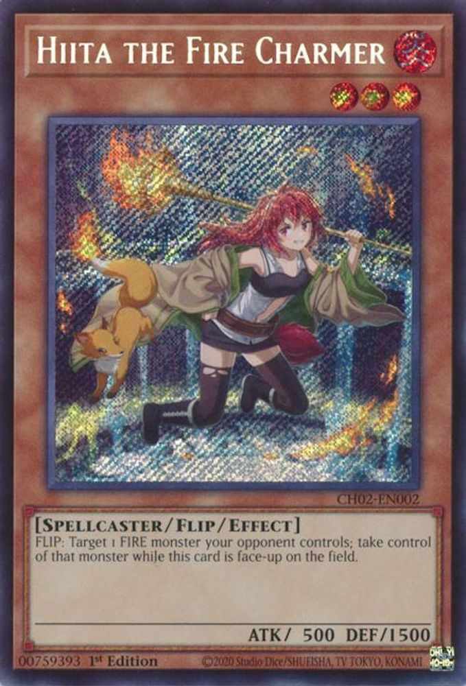 Hiita the Fire Charmer (CH02-EN002) - Secret Rare