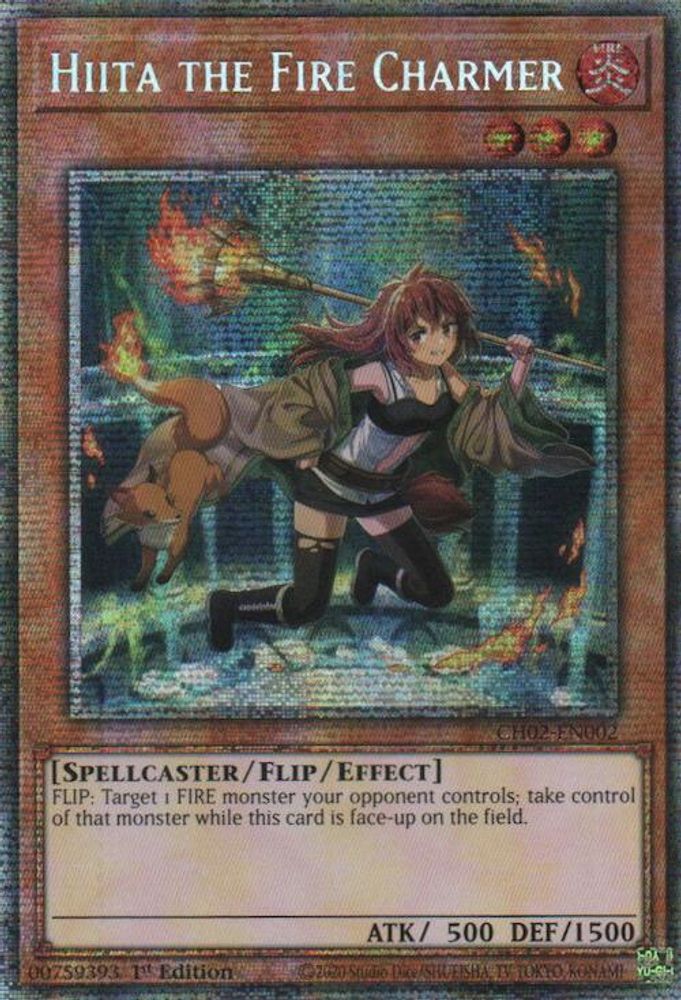 Hiita the Fire Charmer (Starlight Rare) (CH02-EN002) - Starlight Rare