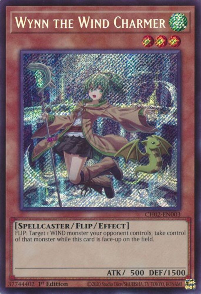 Wynn the Wind Charmer (CH02-EN003) - Secret Rare