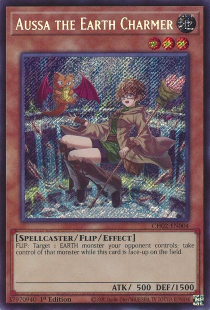 Aussa the Earth Charmer (CH02-EN004) - Secret Rare