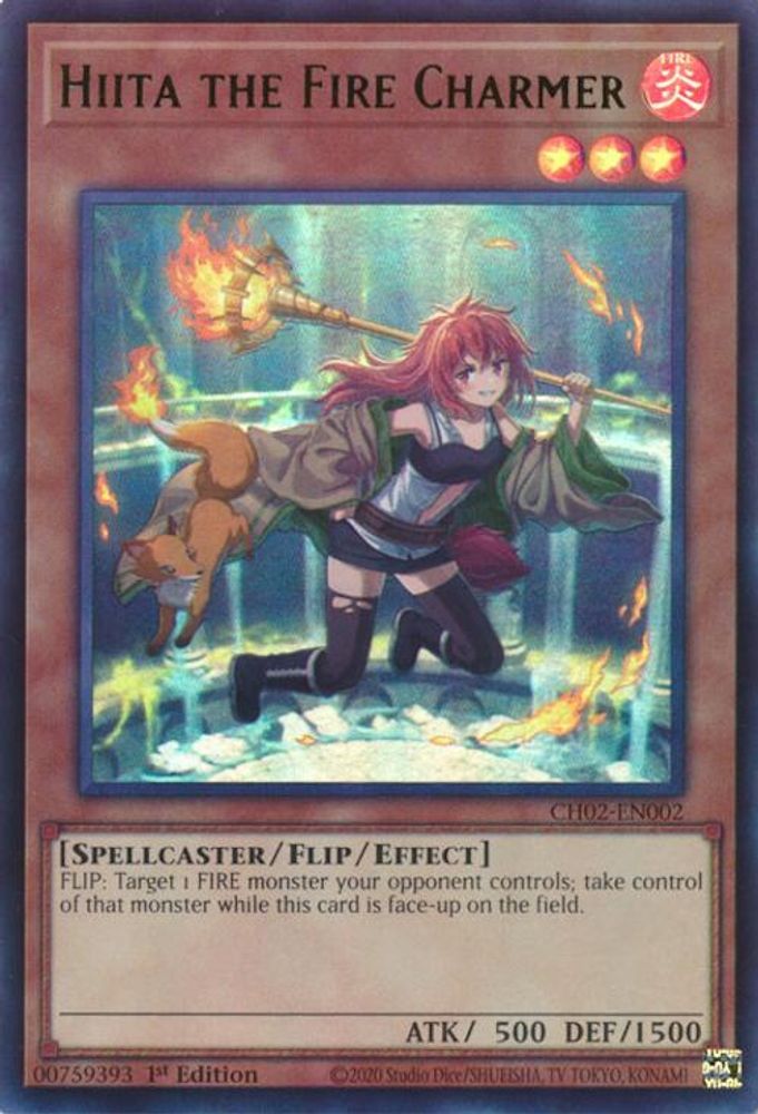 Hiita the Fire Charmer (Ultra Rare) (CH02-EN002) - Ultra Rare