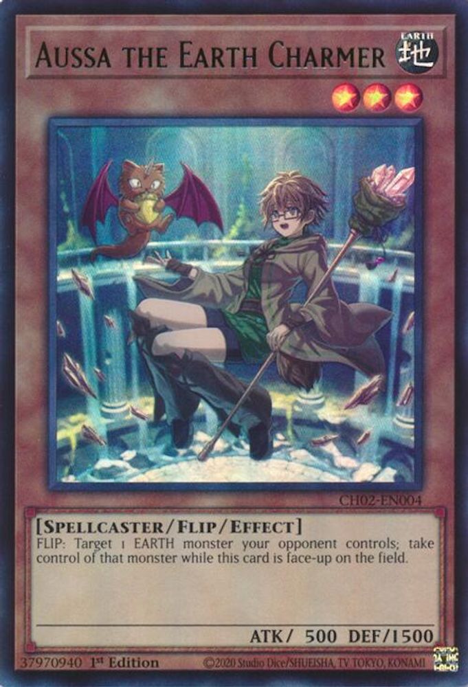 Aussa the Earth Charmer (Ultra Rare) (CH02-EN004) - Ultra Rare