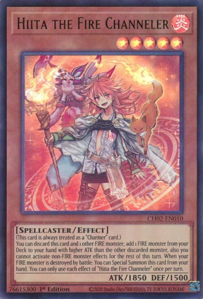 Hiita the Fire Channeler (CH02-EN010) - Ultra Rare
