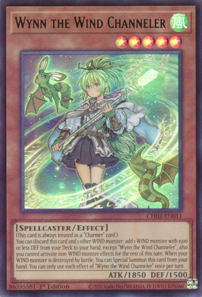 Wynn the Wind Channeler (CH02-EN011) - Ultra Rare