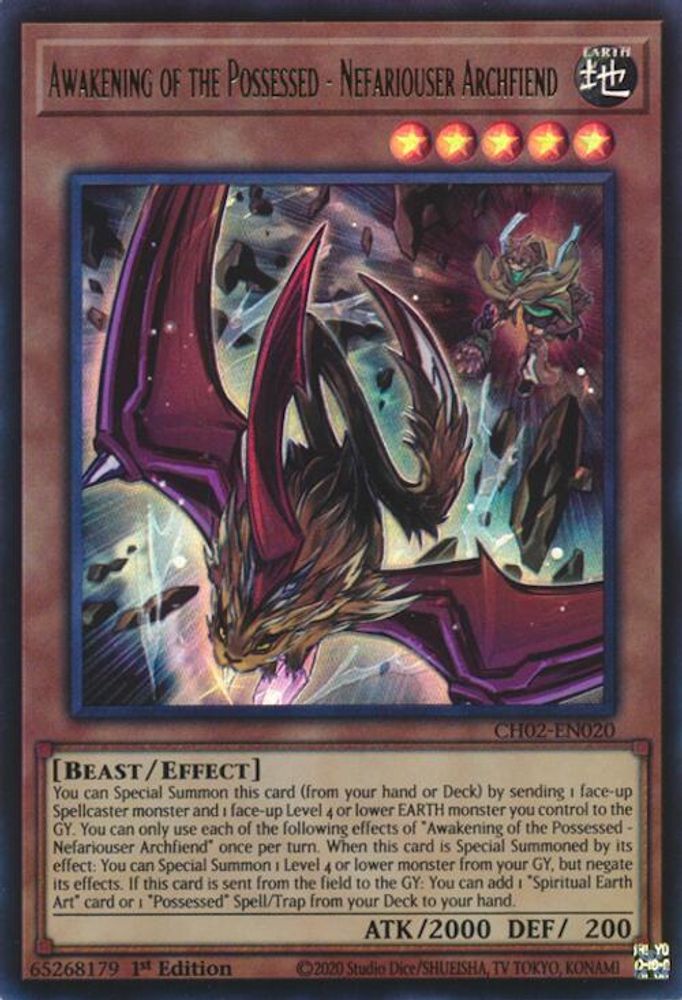 Awakening of the Possessed - Nefariouser Archfiend (CH02-EN020) - Ultra Rare