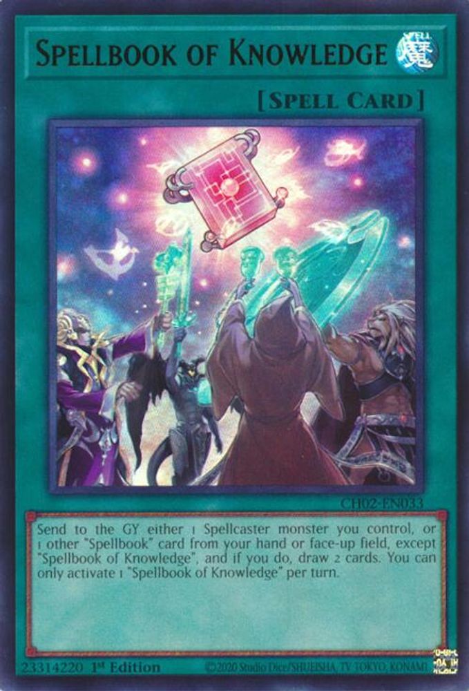 Spellbook of Knowledge (CH02-EN033) - Ultra Rare