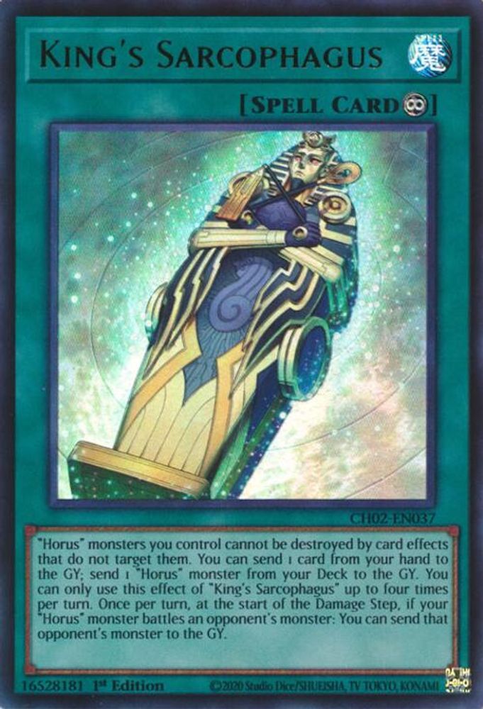 King's Sarcophagus (CH02-EN037) - Ultra Rare